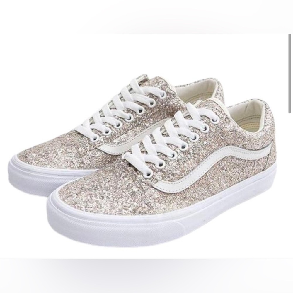 Glitter Vans in Champagne Color: Size 7. Great condition.